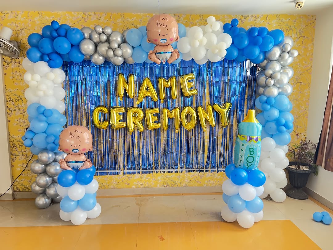Baby Boy Name Ceremony Blue Arch