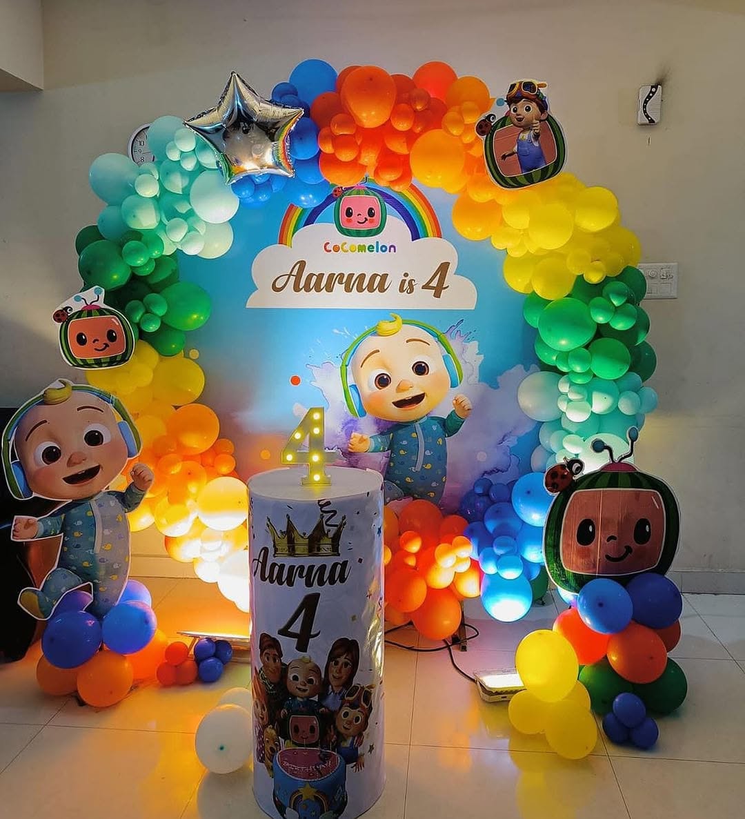 CoComelon Rainbow Theme Birthday
