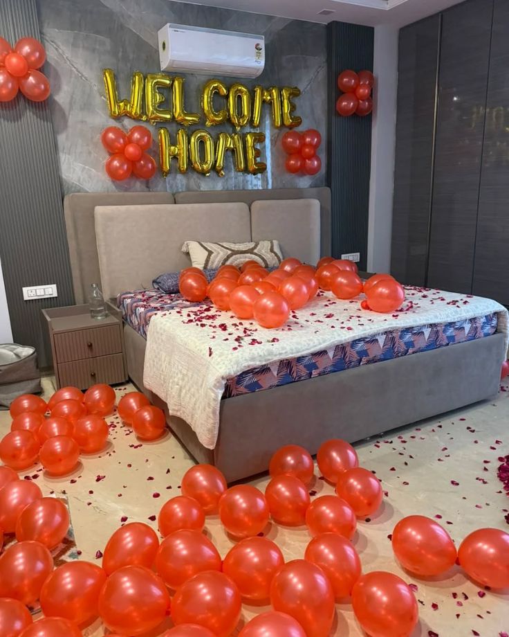Red Balloon 'Welcome Home' Bedroom Surprise