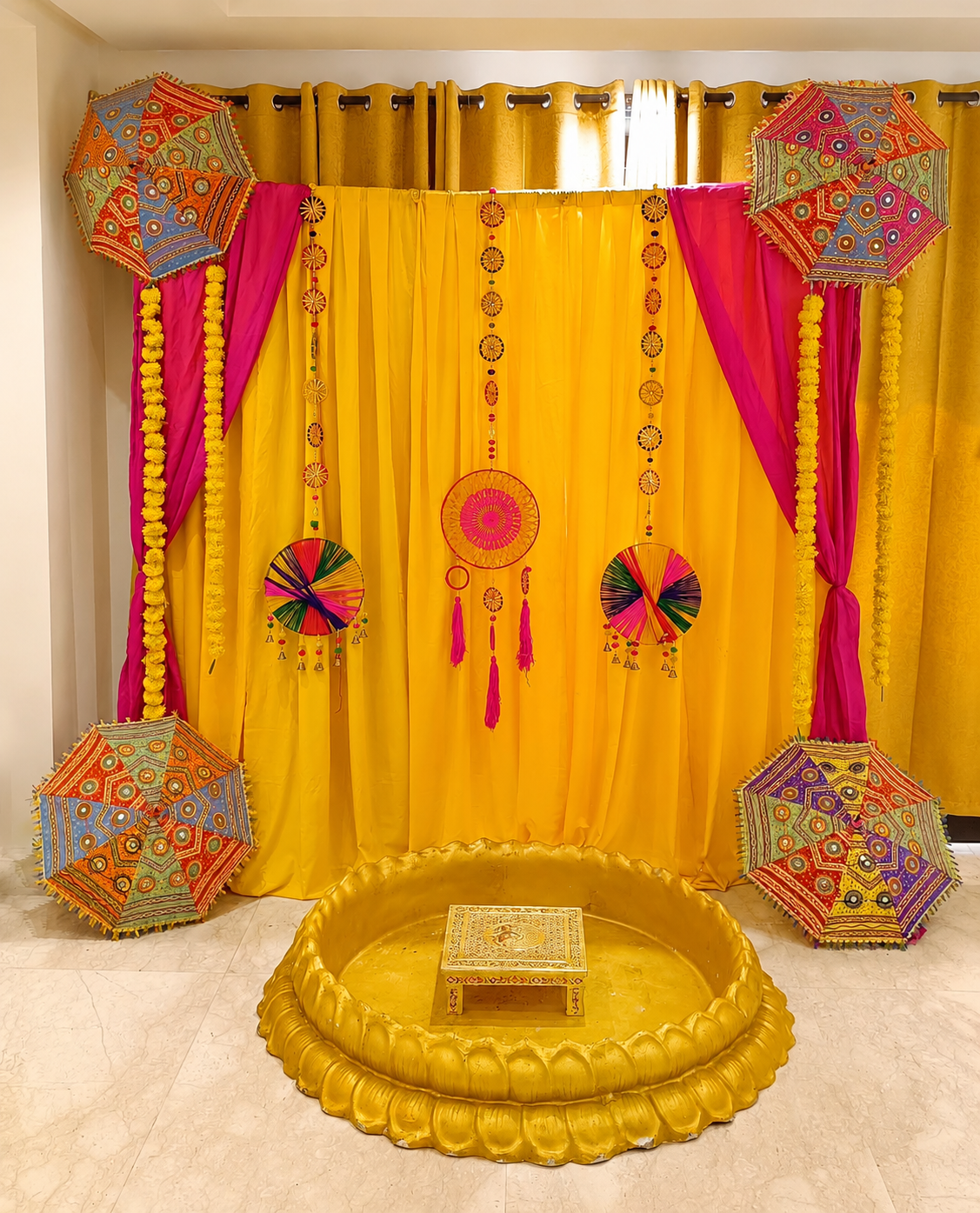 Rajasthani Umbrella Haldi Corner