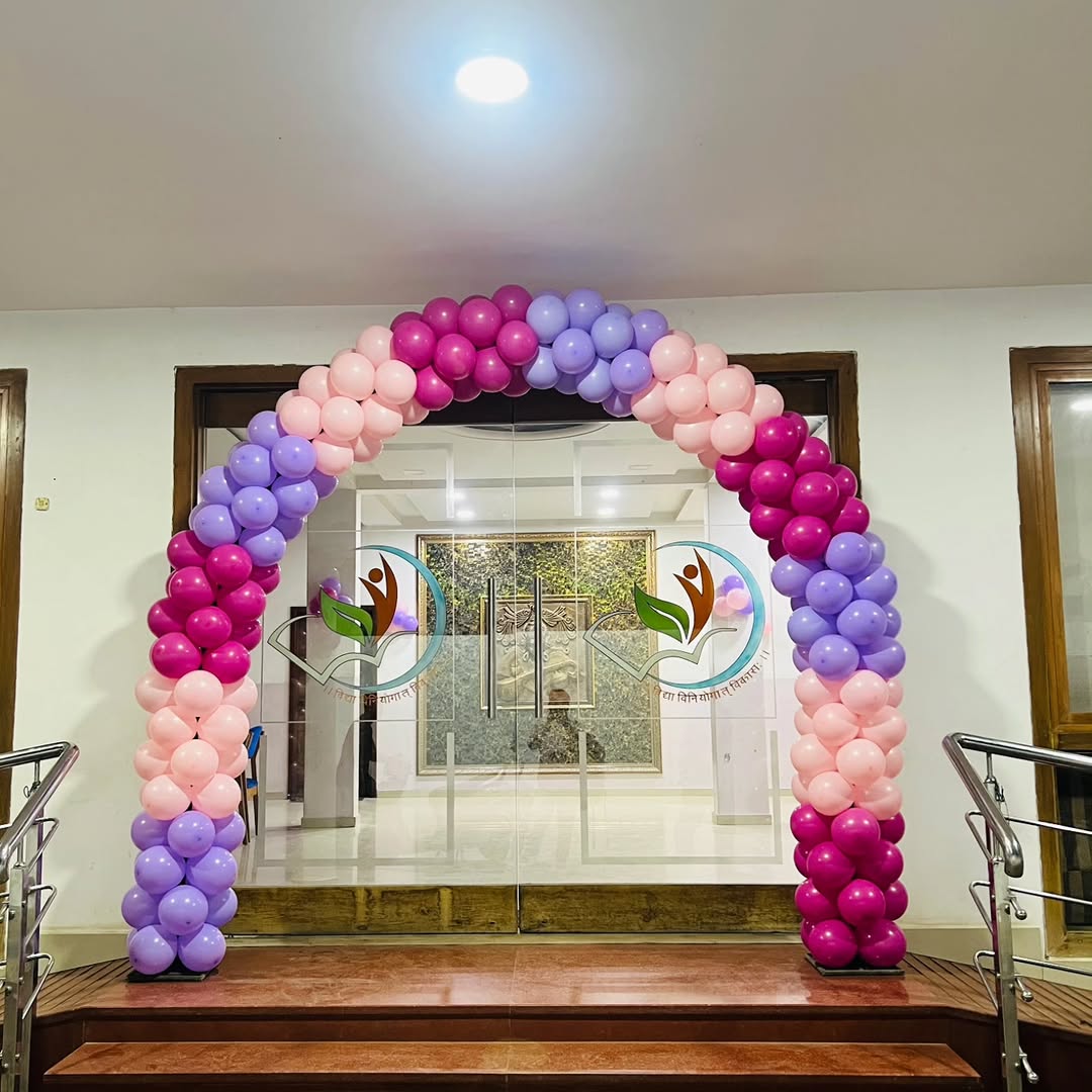 Pink, Magenta & Lavender Balloon Arch