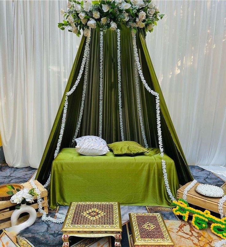 Olive Teepee Mogra Mehendi Canopy