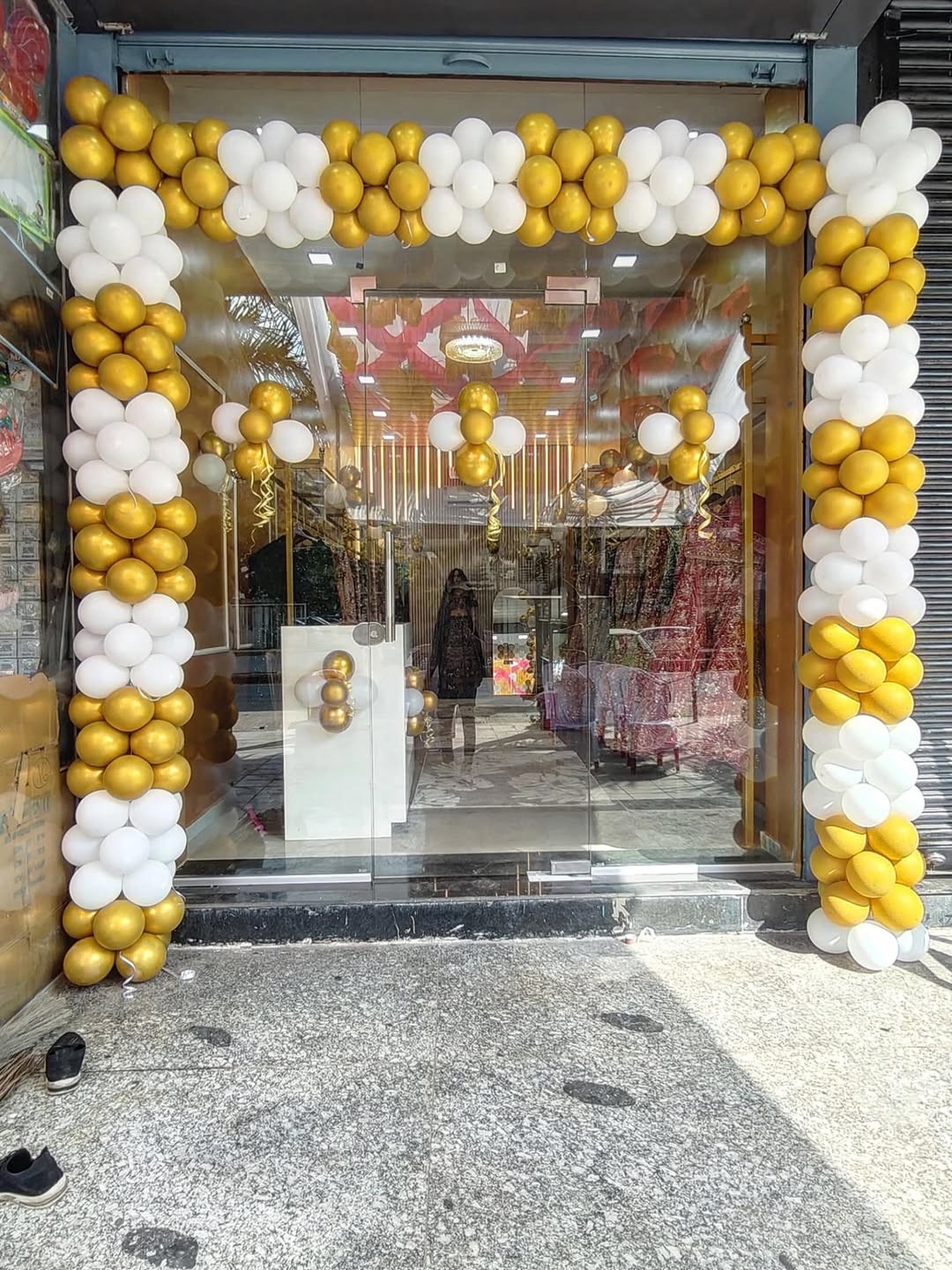 Gold & White Grand Opening Square Gate