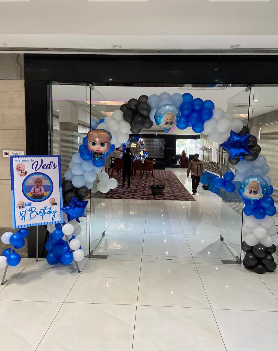 Boss Baby Blue & Black Welcome Gate