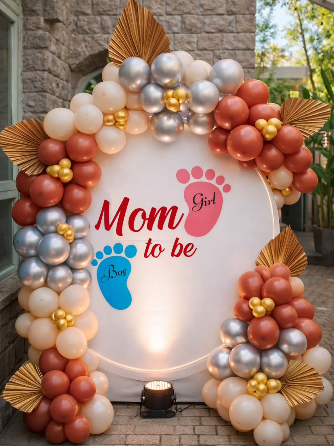 'Mom to Be' Terracotta Outdoor Baby Shower