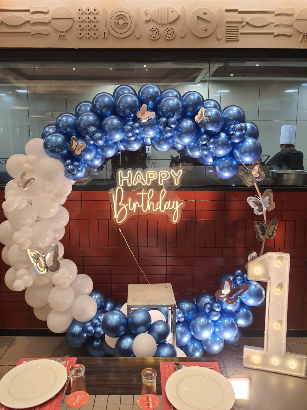 Royal Blue Chrome Butterfly 1st