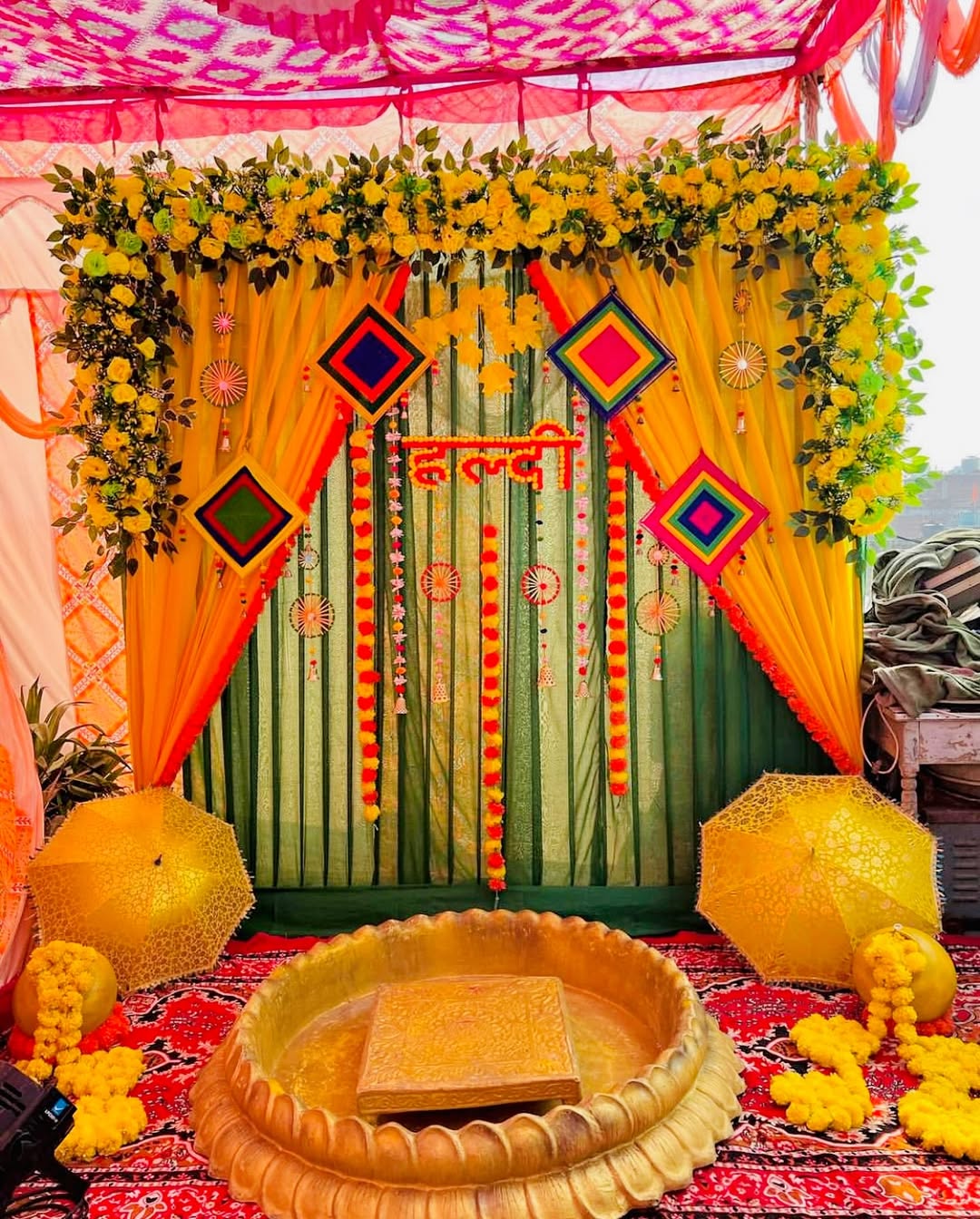Festive Tent Haldi Canopy
