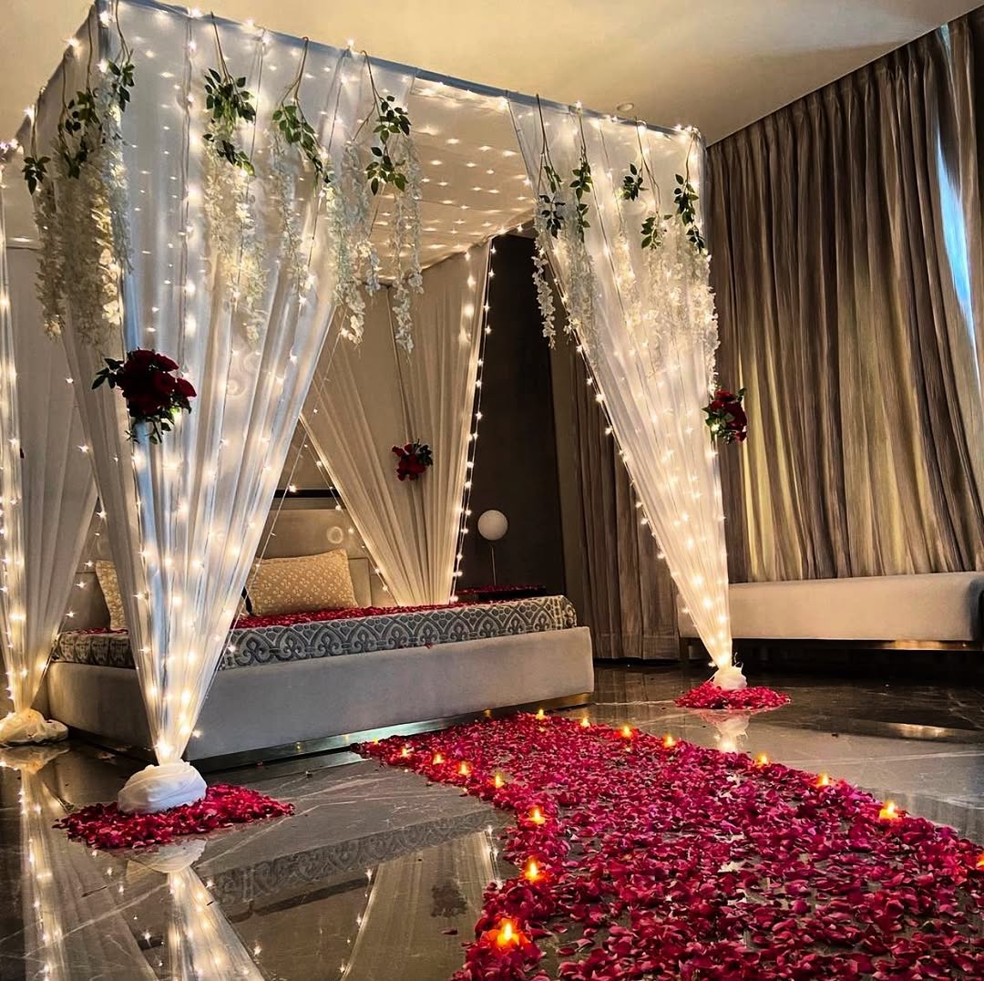 Luxury Fairy Light Cabana Bedroom Decoration