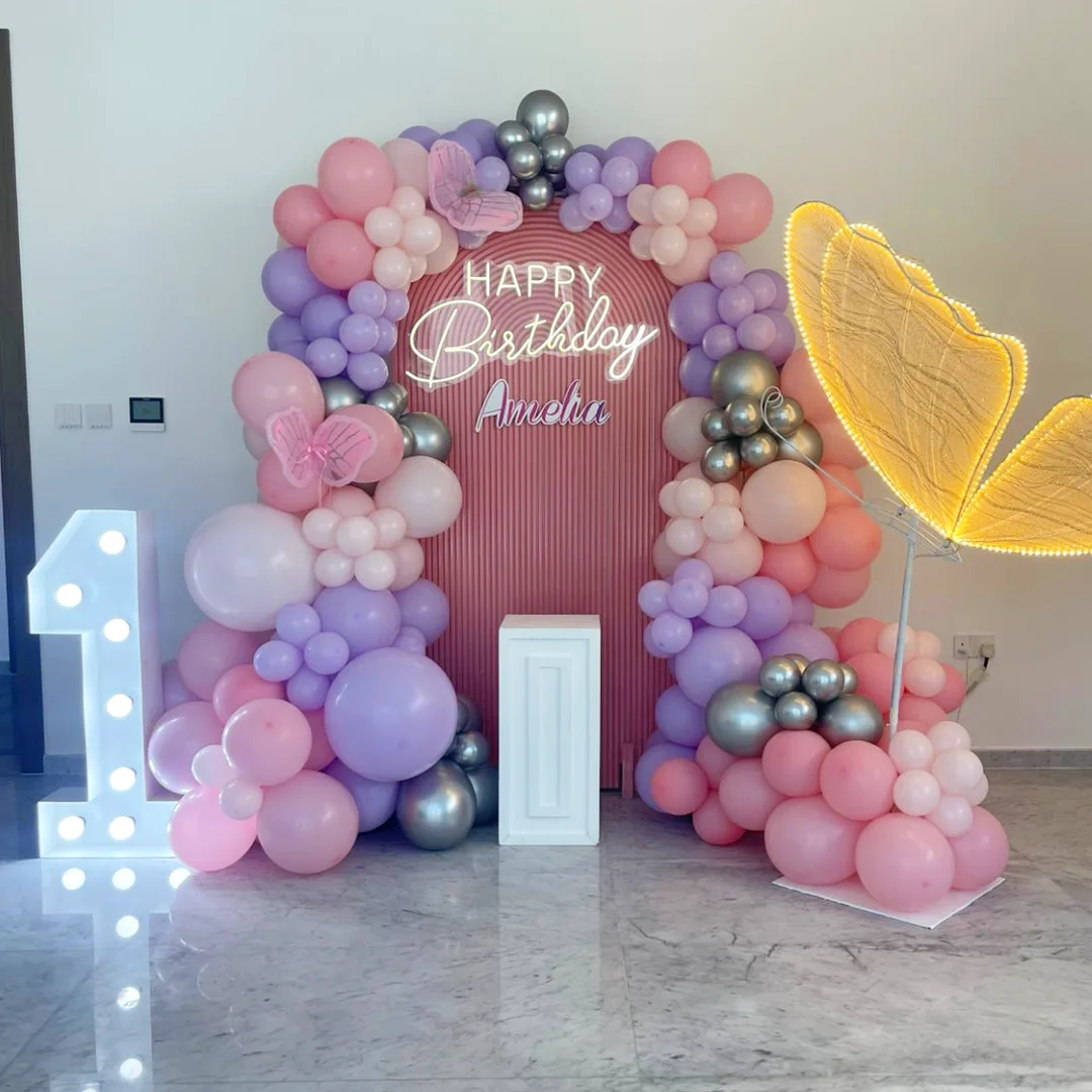 'Amelia' Pastel Butterfly Marquee Arch Decor