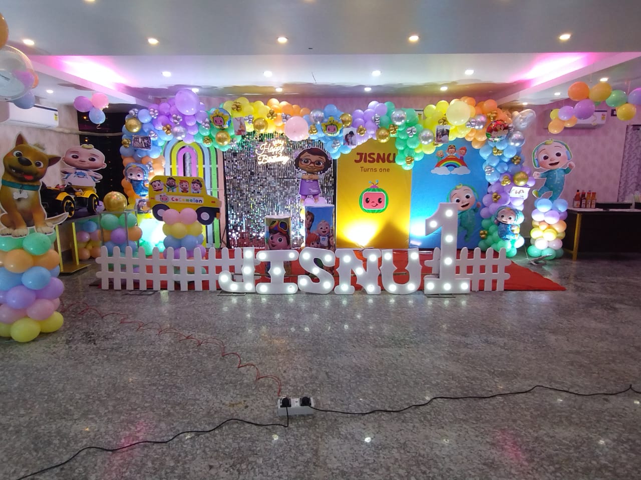 Jisnu Cocomelon Banquet Grand 1st Decor