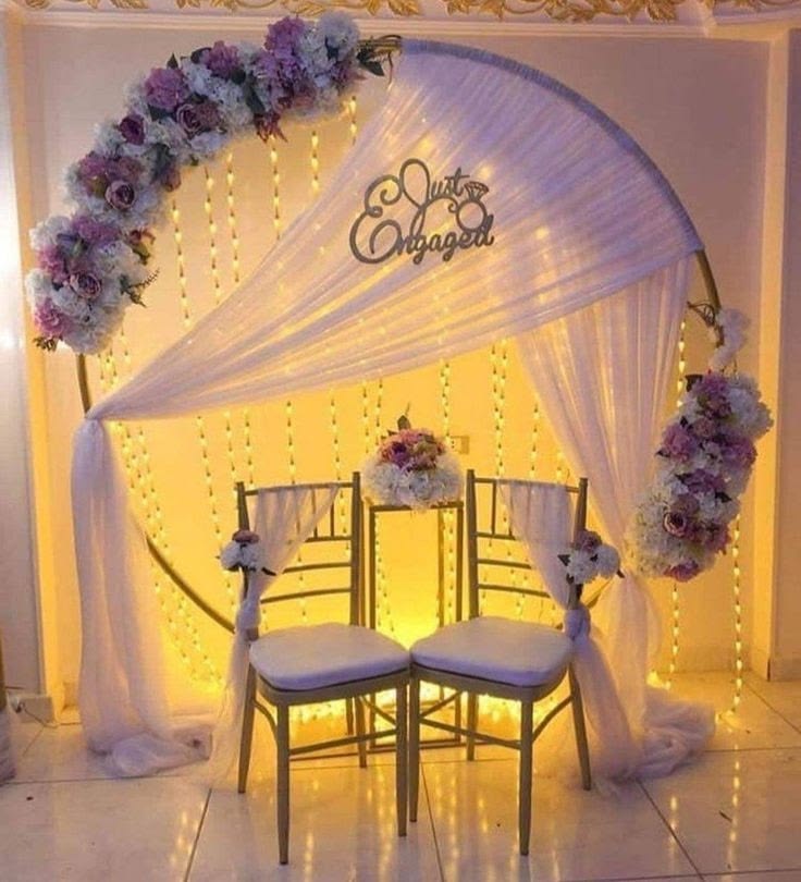 Just Engaged Lilac Ring Engagement Decor