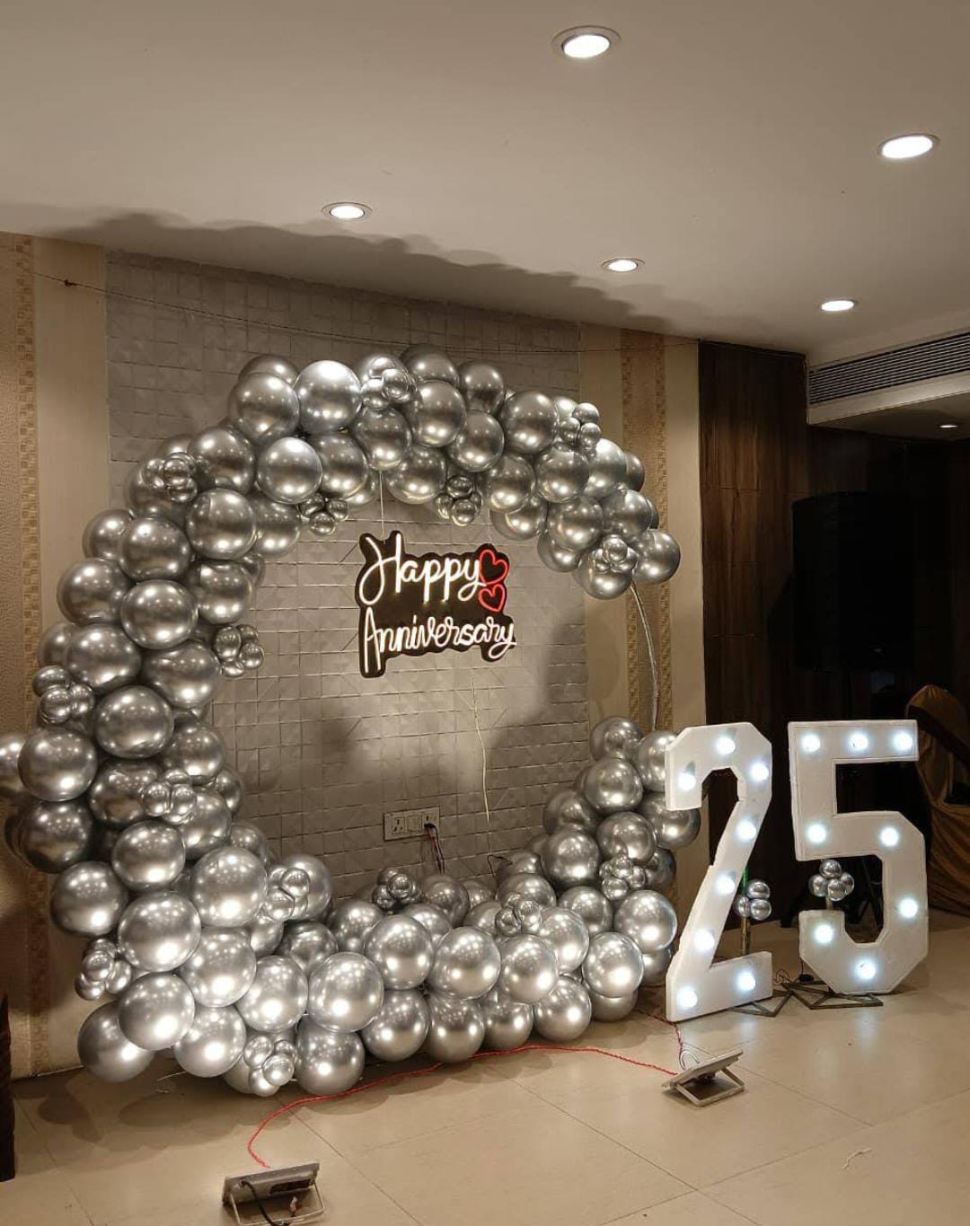 Silver Chrome Ring with Marquee 25