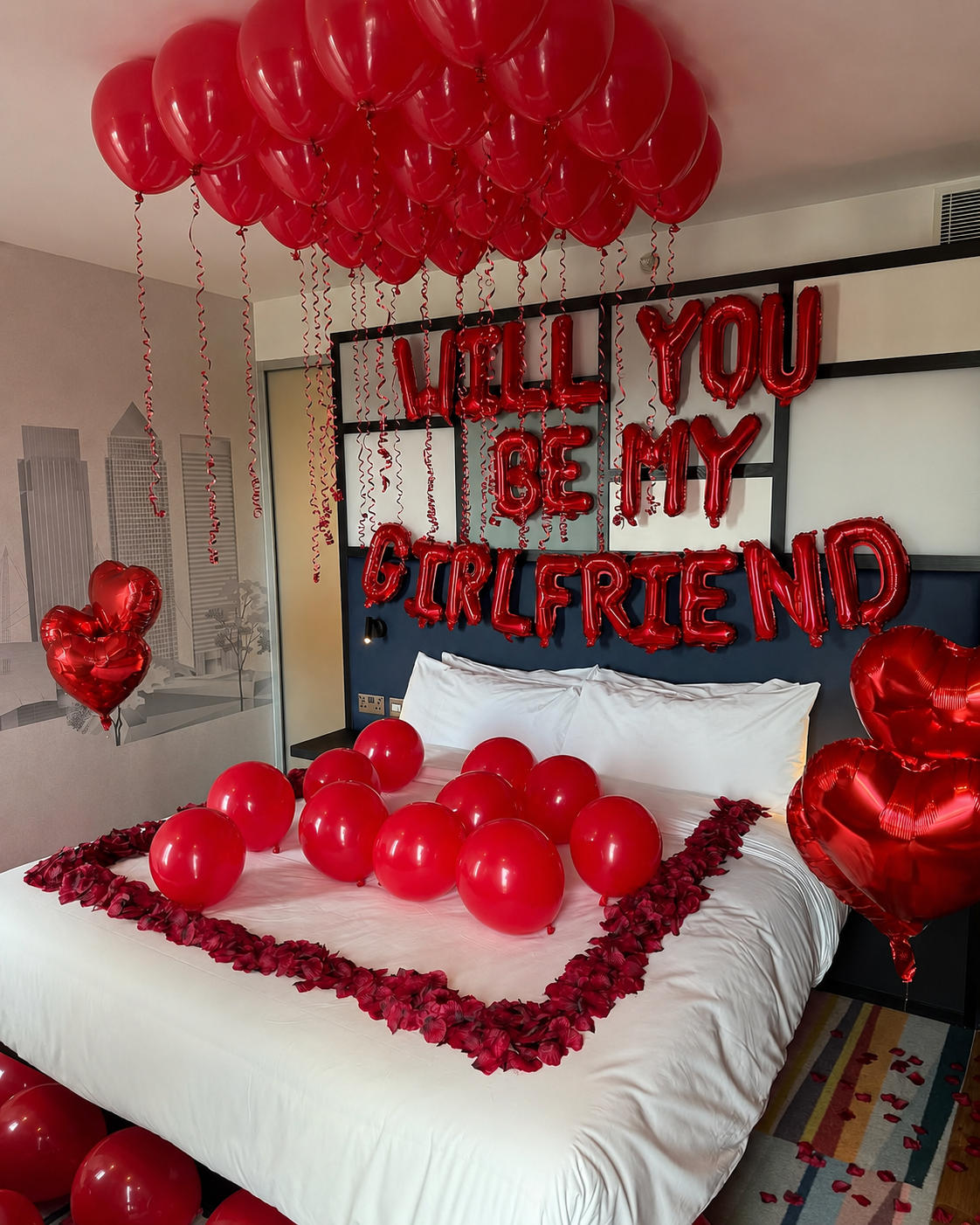 'Will You Be My Girlfriend' Red Balloon Room