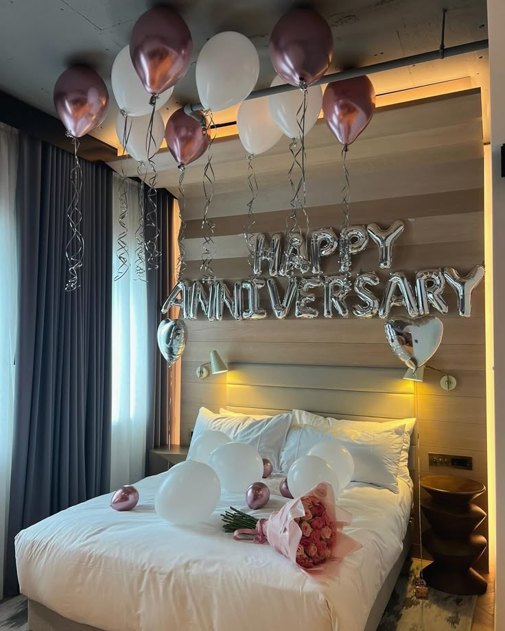 Rose Gold & Silver Anniversary Suite