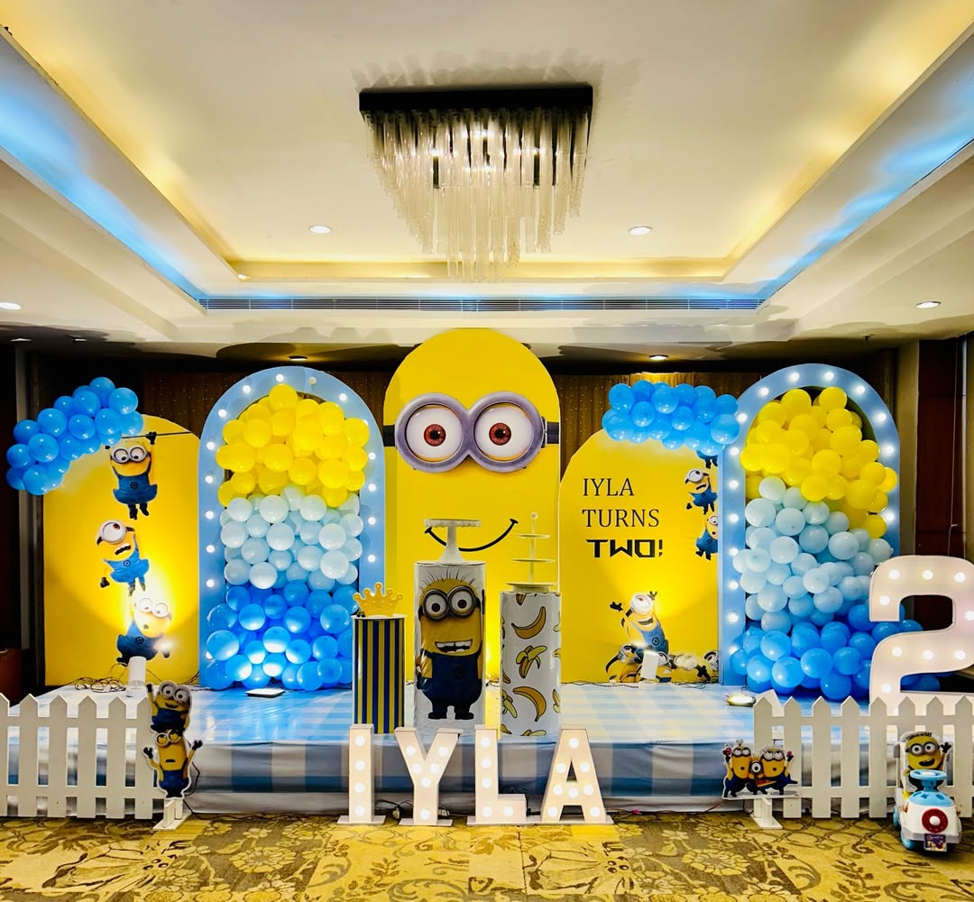 Iyla Minions 'Turns Two' Banquet Stage
