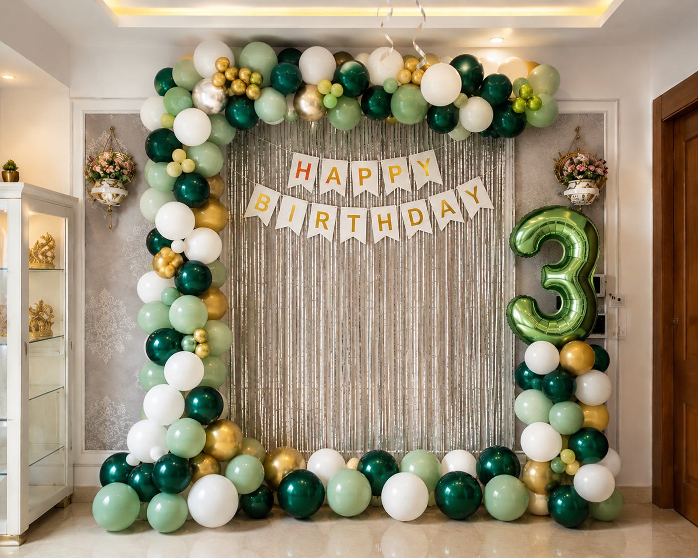3rd Emerald Green & Sage Birthday Frame