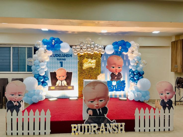 Rudransh Boss Baby Grand Stage Decor