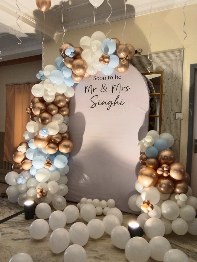 'Soon To Be Mr & Mrs' Personalised Pastel Arch