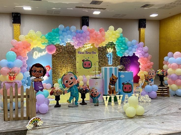 Cocomelon Vivan Turns One Pastel Grand Decor