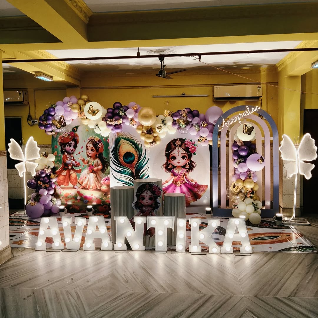 'AVANTIKA' Krishna Annaprashan Luxury Stage