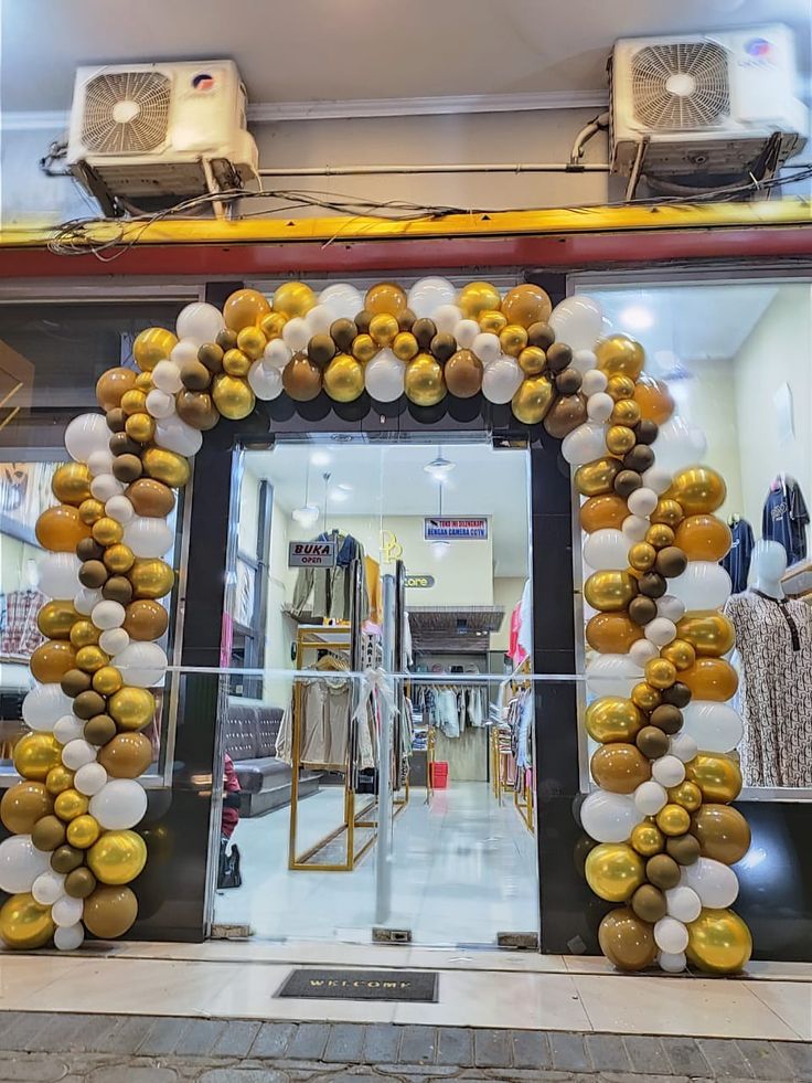 Gold, White & Bronze Grand Opening Gate