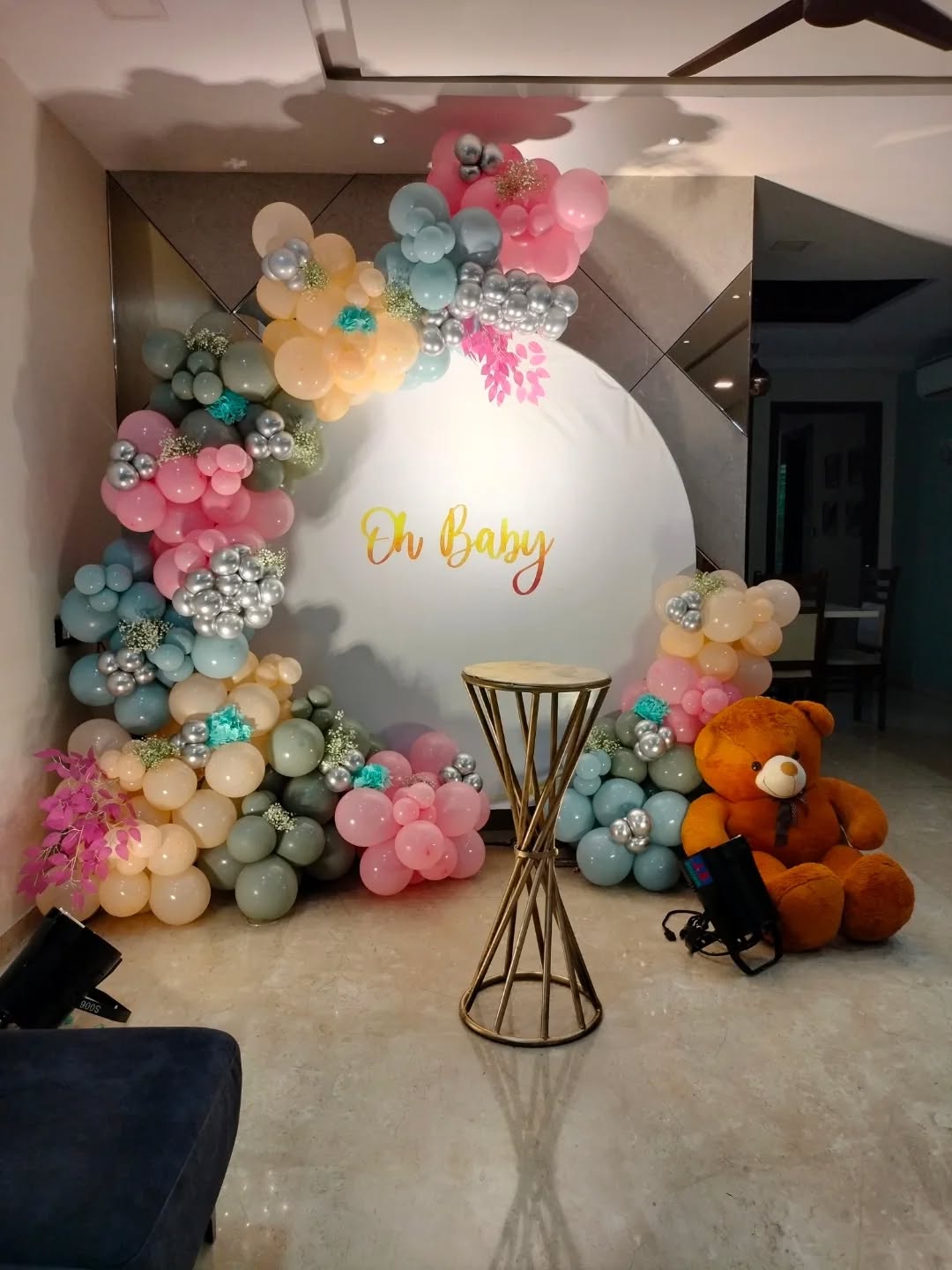 Oh Baby Pastel Rainbow Ring Baby Shower
