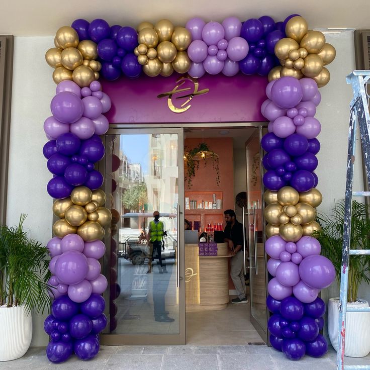 Purple & Gold Royal Square Gate