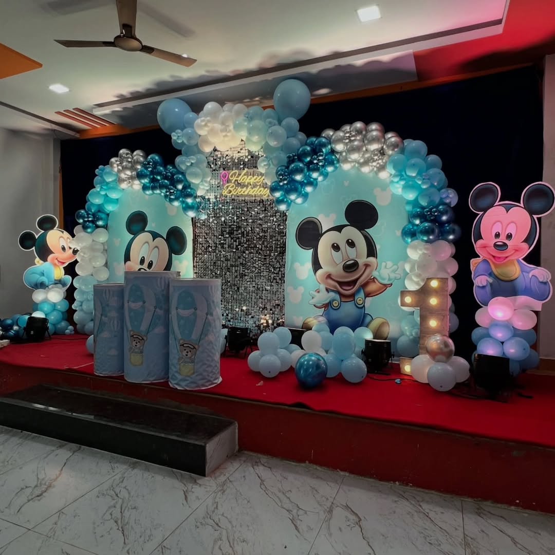 Baby Mickey Blue Shimmer 1st Banquet Stage