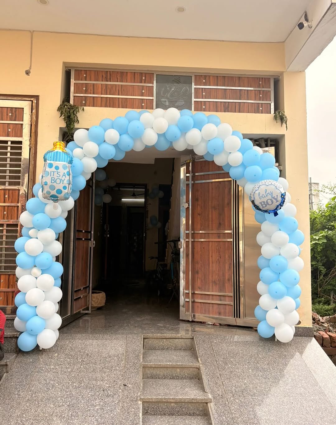 It's A Boy Blue & White Welcome Gate
