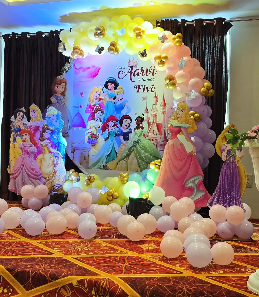 Princess Aarvi Disney Princesses 5th Birthday