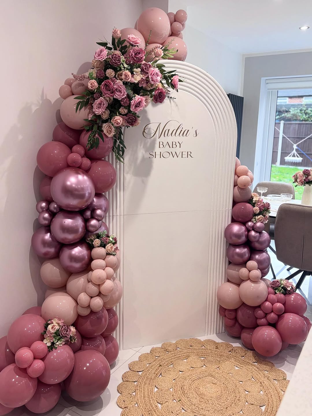 Mauve, Rose & Blush Custom Name Baby Shower