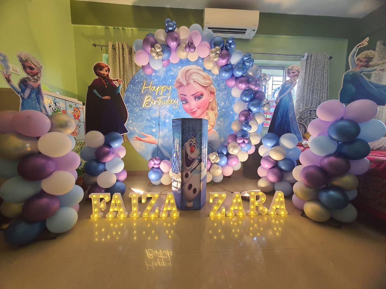 Faiza & Zara Frozen Elsa Twin Arch