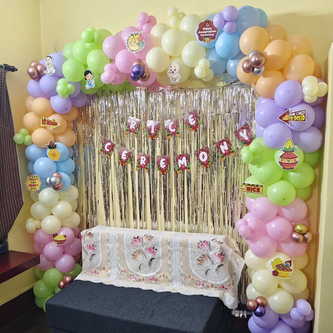 Essential Pastel Balloon Rice Ceremony