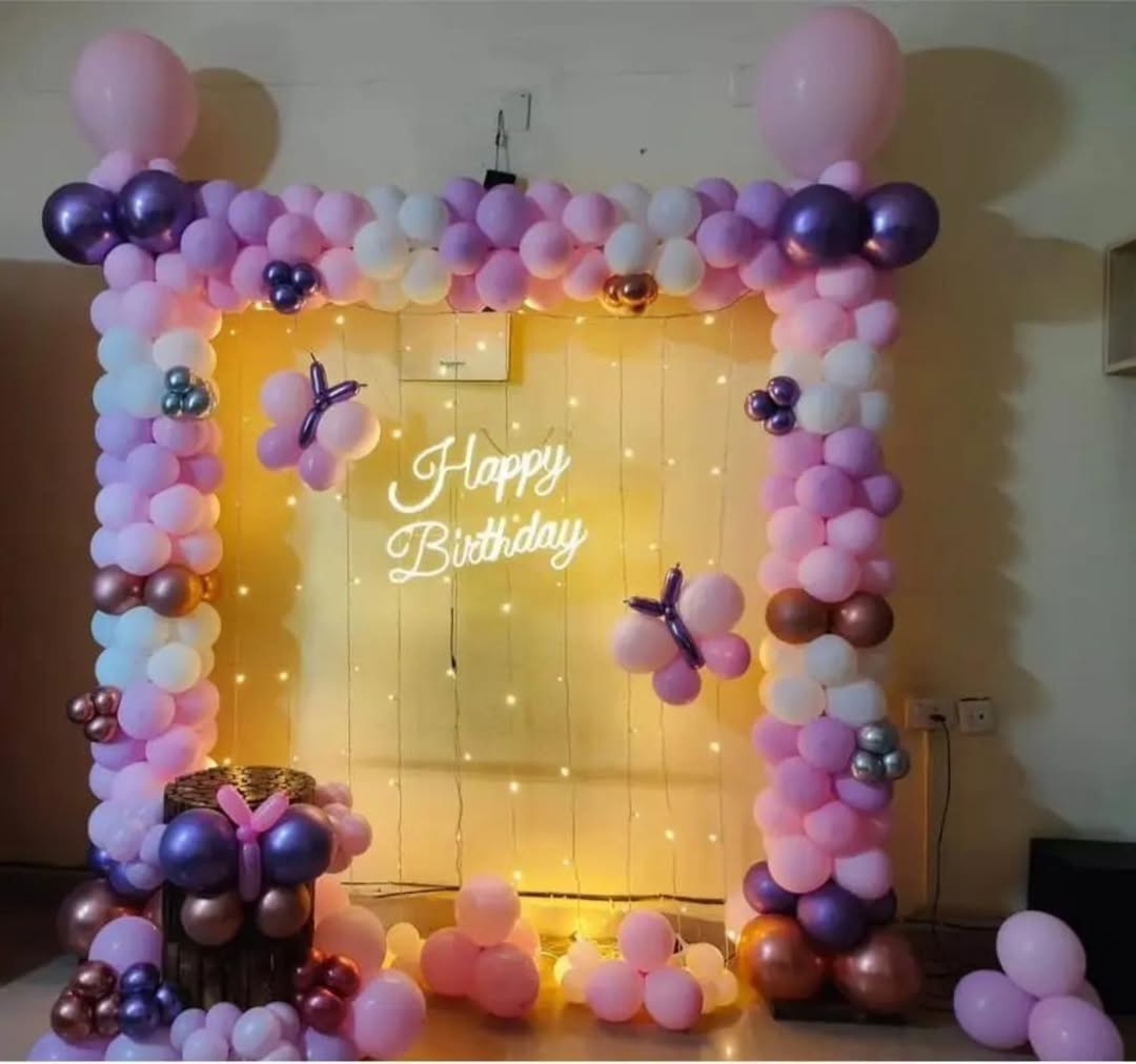 Pink, Lilac & Rose Gold Butterfly Frame