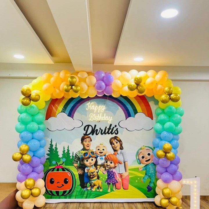 Dhriti Cocomelon Rainbow Square Arch