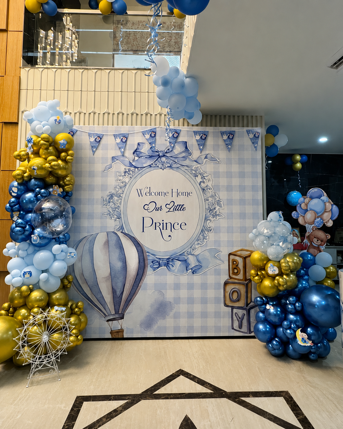 Luxury 'Welcome Home Our Little Prince' Setup