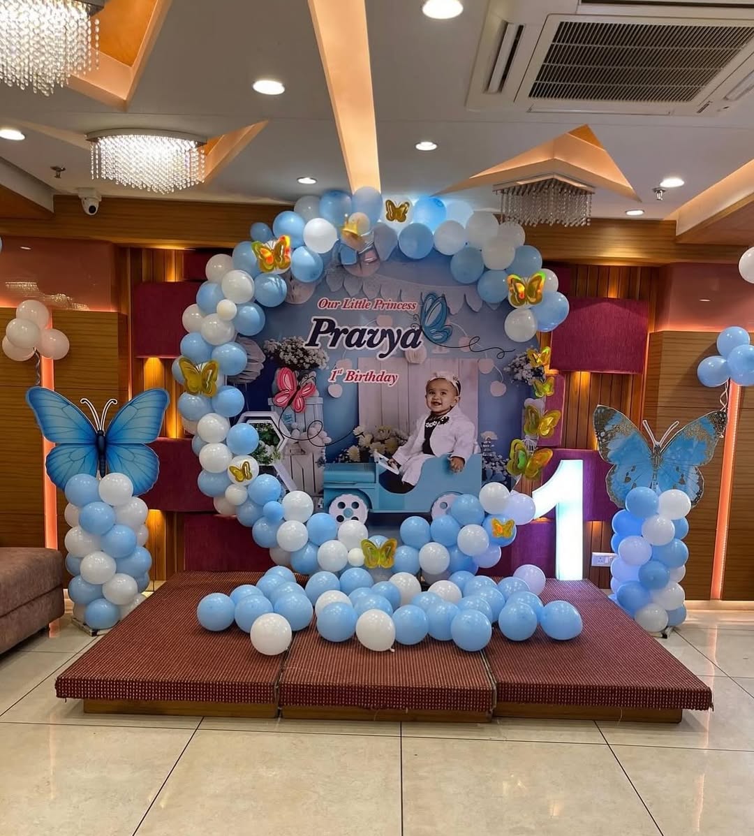 Pravya Butterfly Princess 1st Birthday Ring