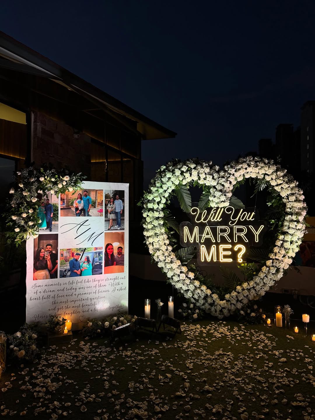White Rose Heart & Memory Board Proposal
