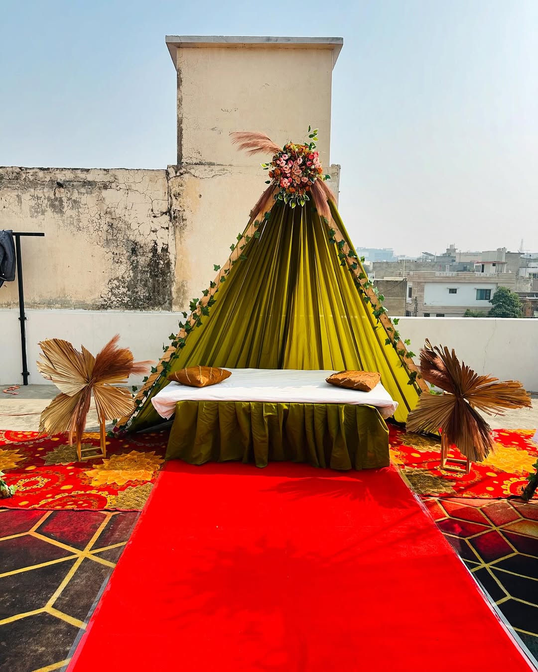 Olive Teepee Terrace Mehendi
